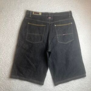 Y2K Willie Escoduns men's black wash baggy jorts hiphop baggy sag 90s 40